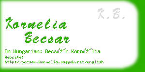 kornelia becsar business card